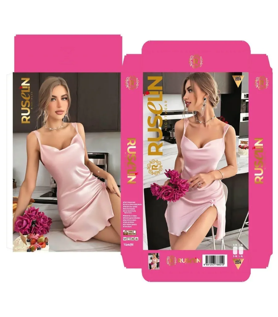 Ruselin Saten Gecelik RSL2224