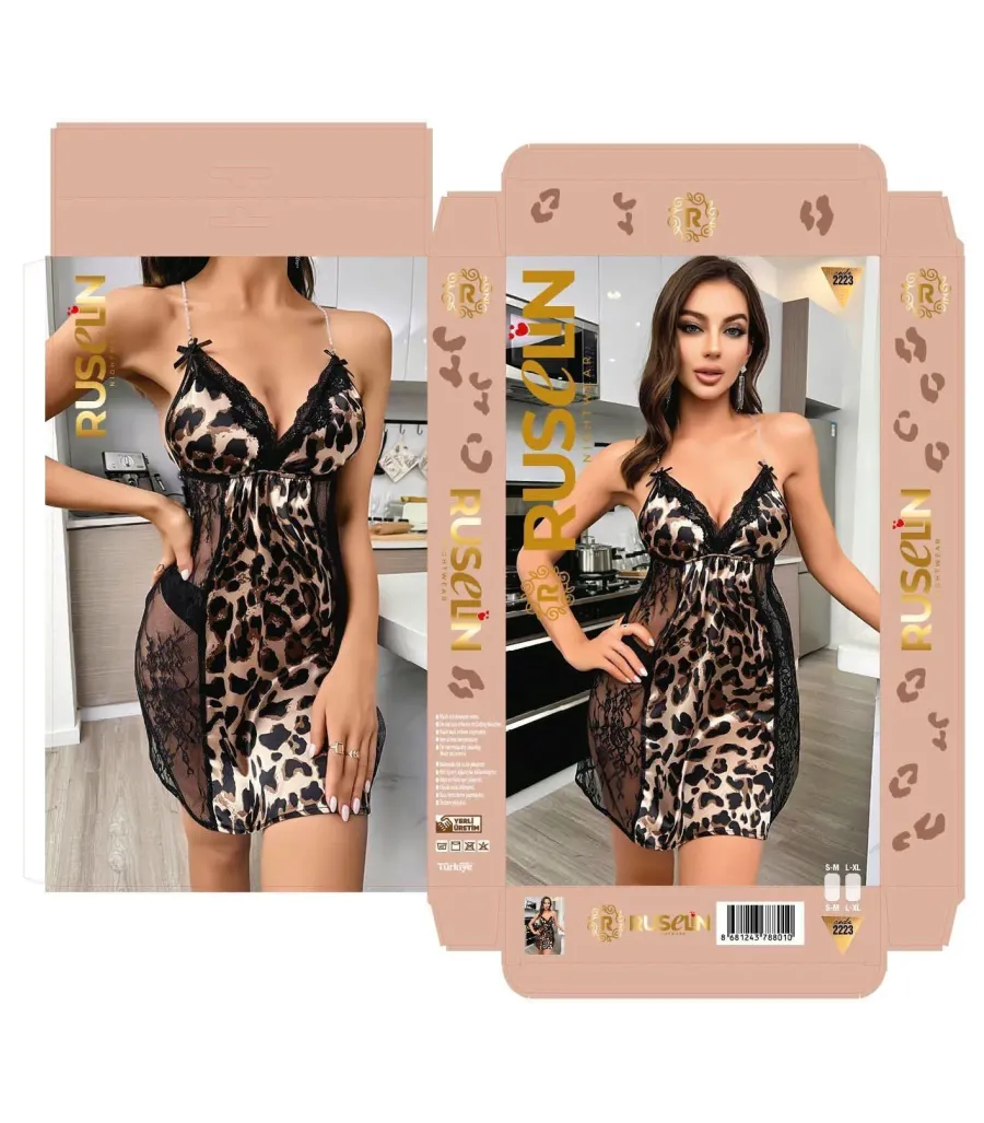 Ruselin Saten Gecelik RSL2223