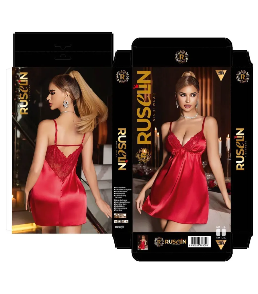 Ruselin Saten Gecelik RSL2289