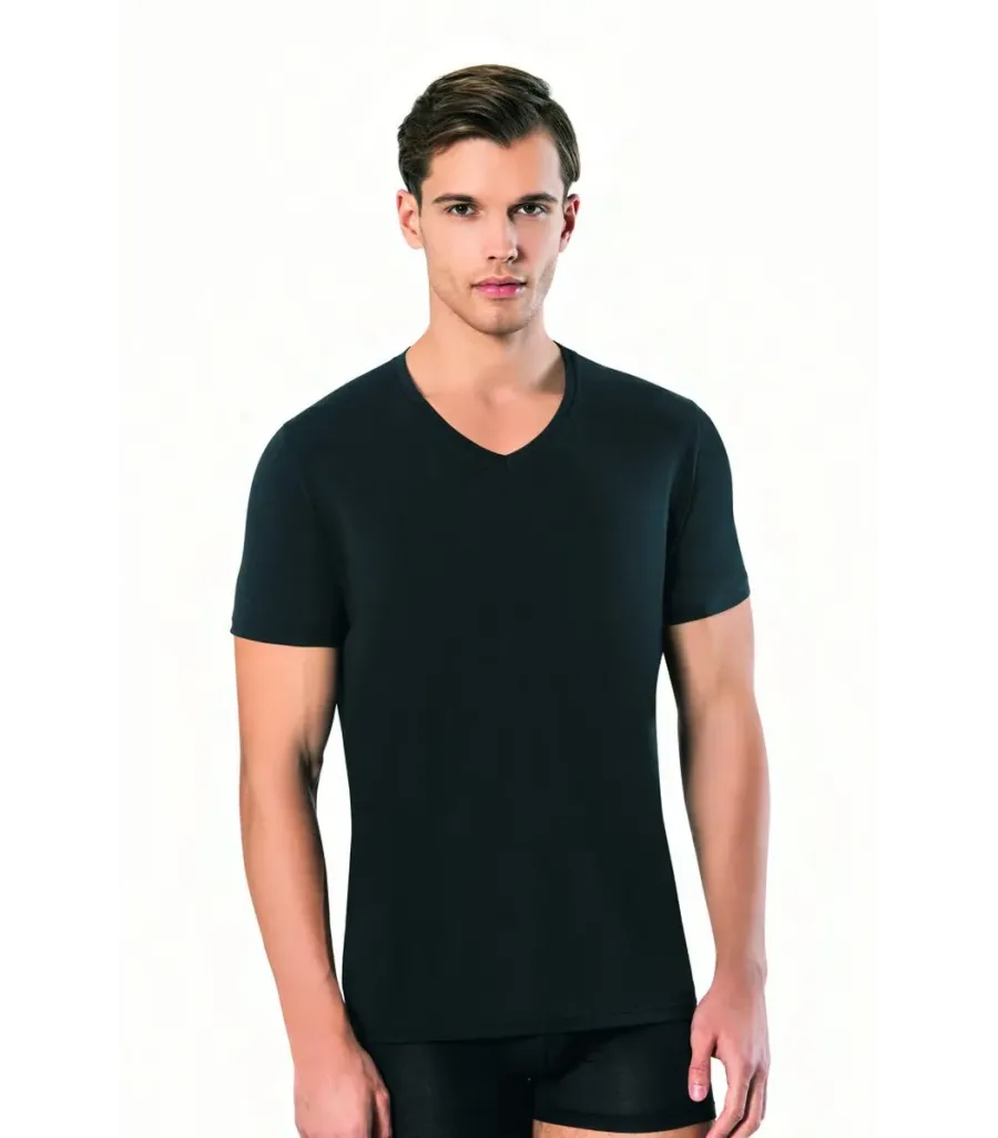 Kota 1303 Modal T-Shirt V Yaka