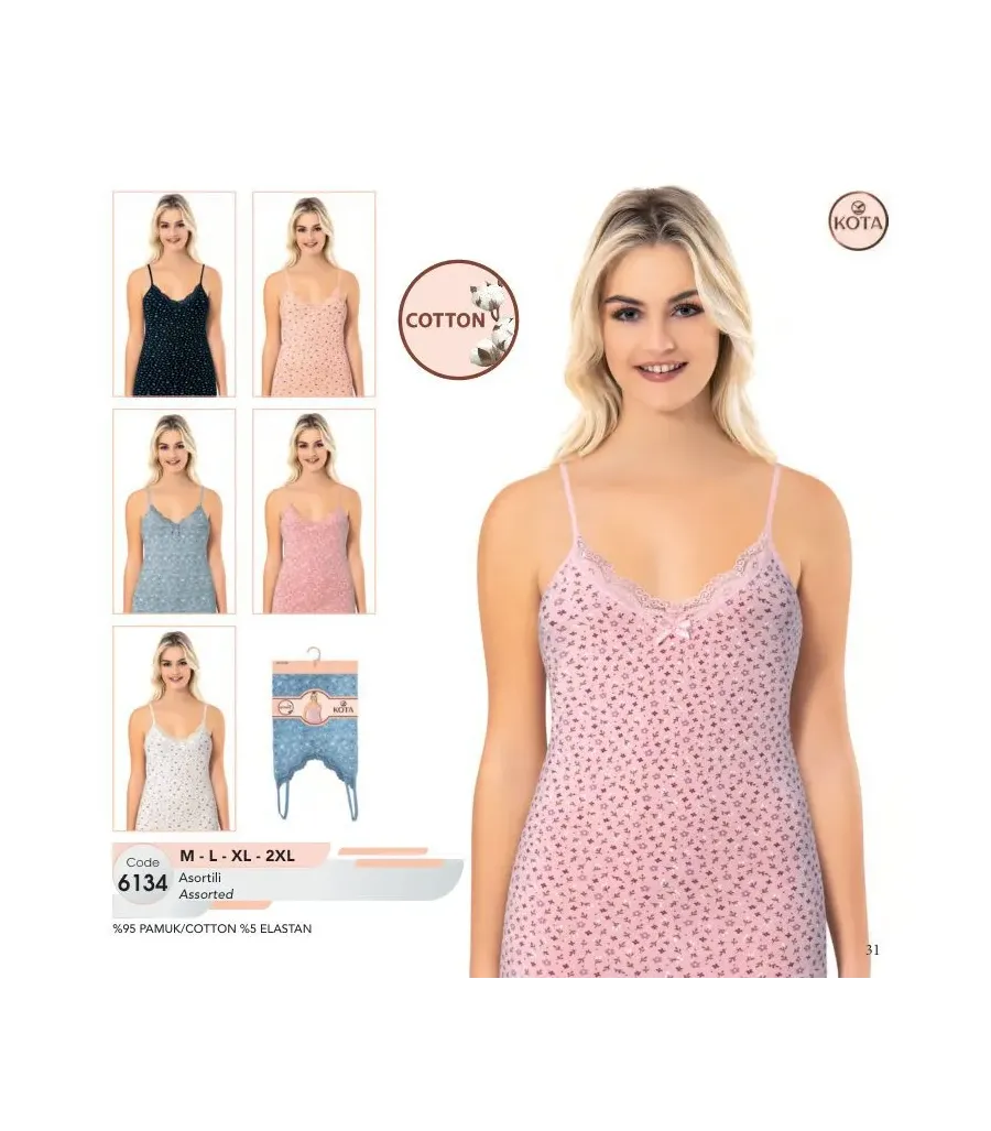 Kota 6134 Pamuk Atlet Çiçekli