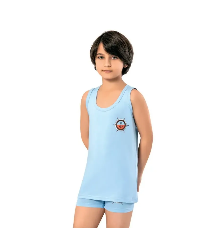 Kota 1028 Baskı Asortili Geniş Askılı Penye Atlet