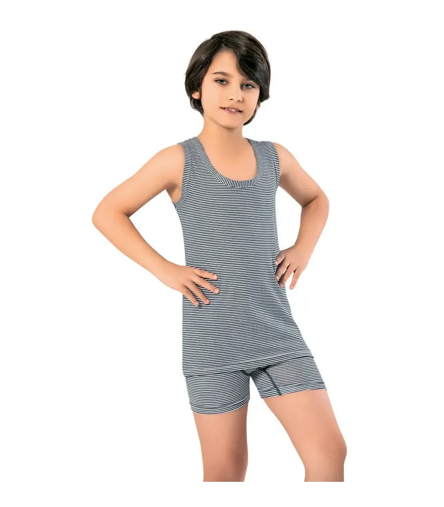 Kota 1028 Baskı Asortili Geniş Askılı Penye Atlet