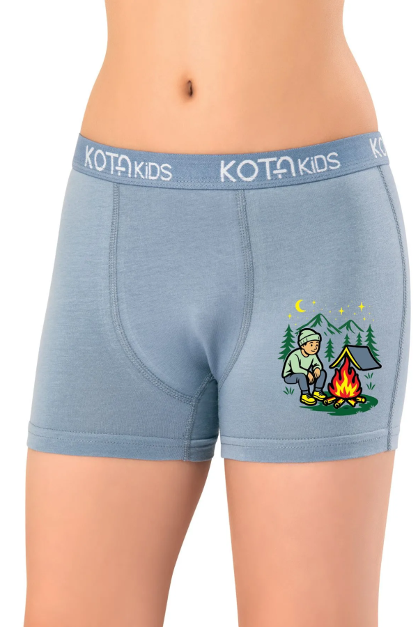Kota 1005 Parça Baskılı Penye Boxer