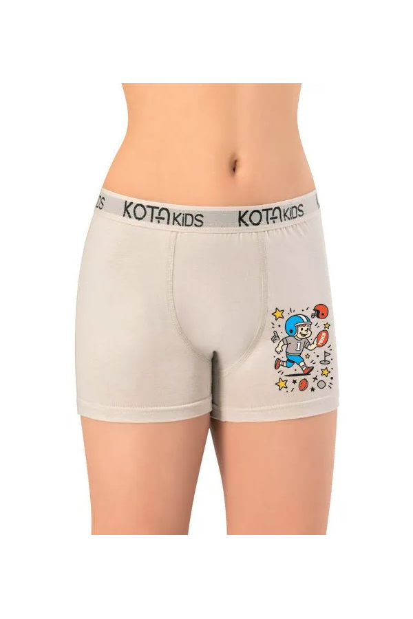 Kota 1005 Parça Baskılı Penye Boxer