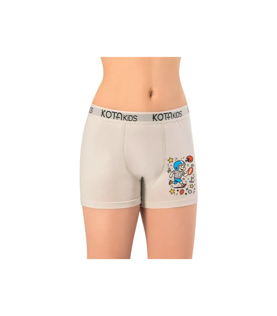 Kota 1005 Parça Baskılı Penye Boxer