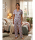 Elit Lüx Pegasus Kumaş İp Askılı Kadın Pijama Takımı