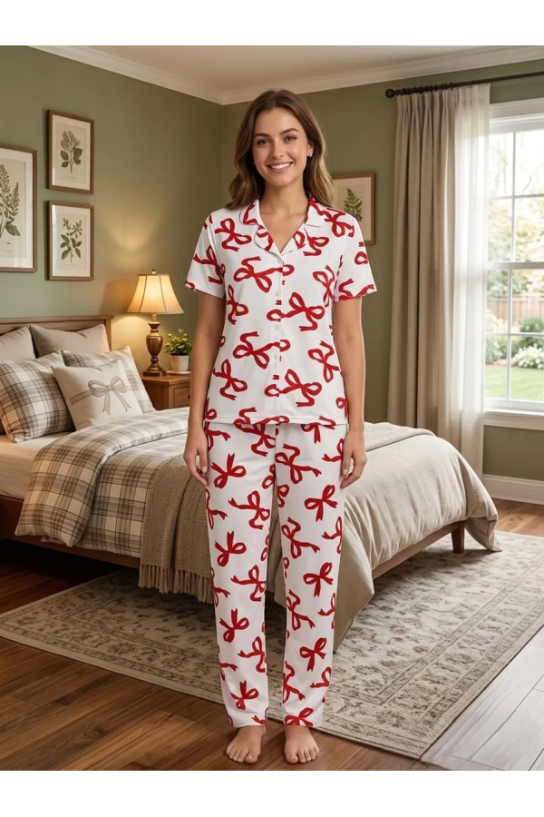 Elit Lüx Pegasus Kumaş İp Askılı Kadın Pijama Takımı