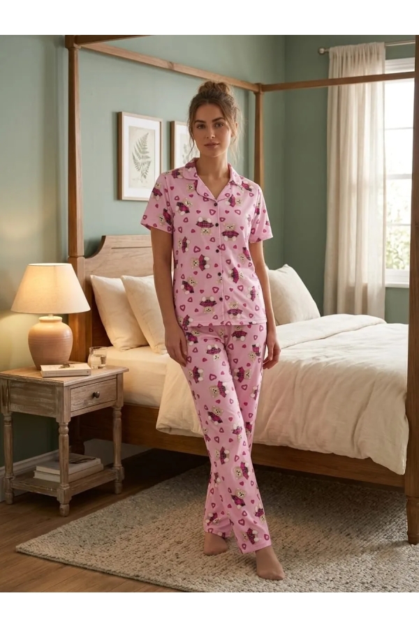 Elit Lüx Pegasus Kumaş İp Askılı Kadın Pijama Takımı