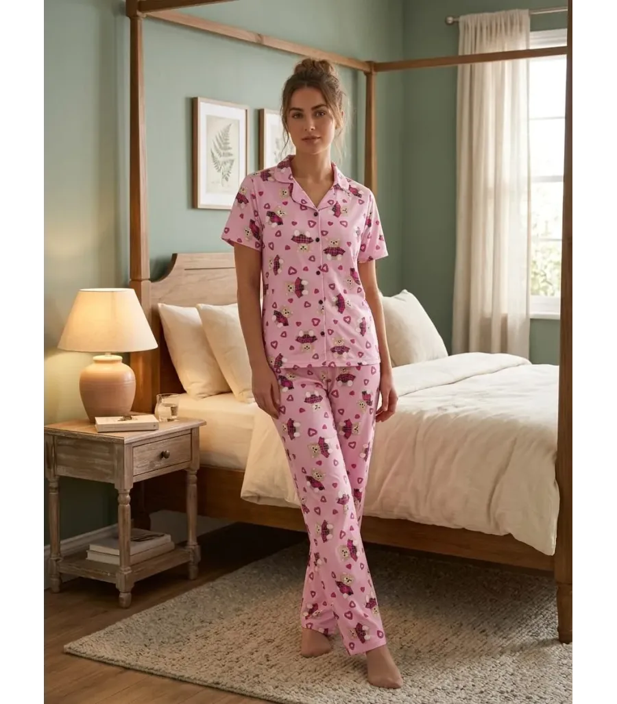 Elit Lüx Pegasus Kumaş İp Askılı Kadın Pijama Takımı