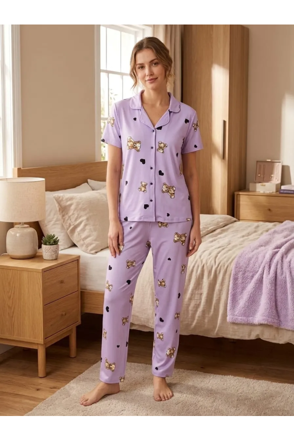 Elit Lüx Pegasus Kumaş İp Askılı Kadın Pijama Takımı