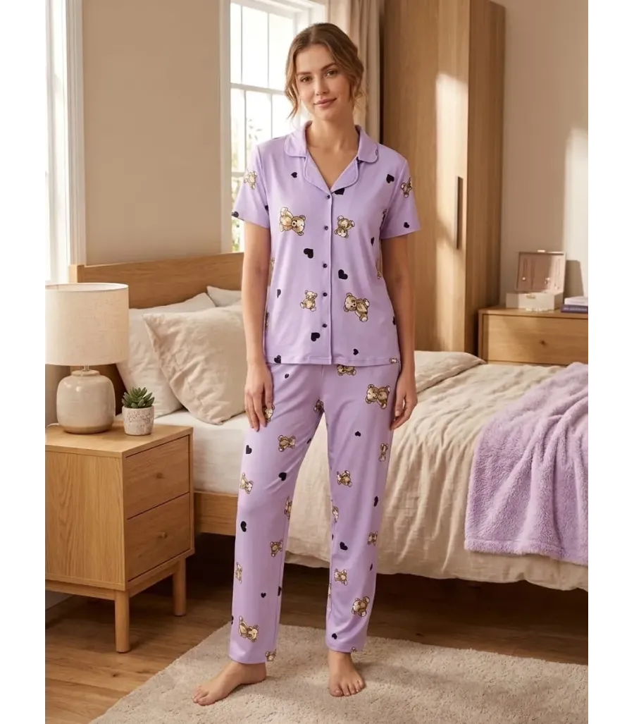 Elit Lüx Pegasus Kumaş İp Askılı Kadın Pijama Takımı