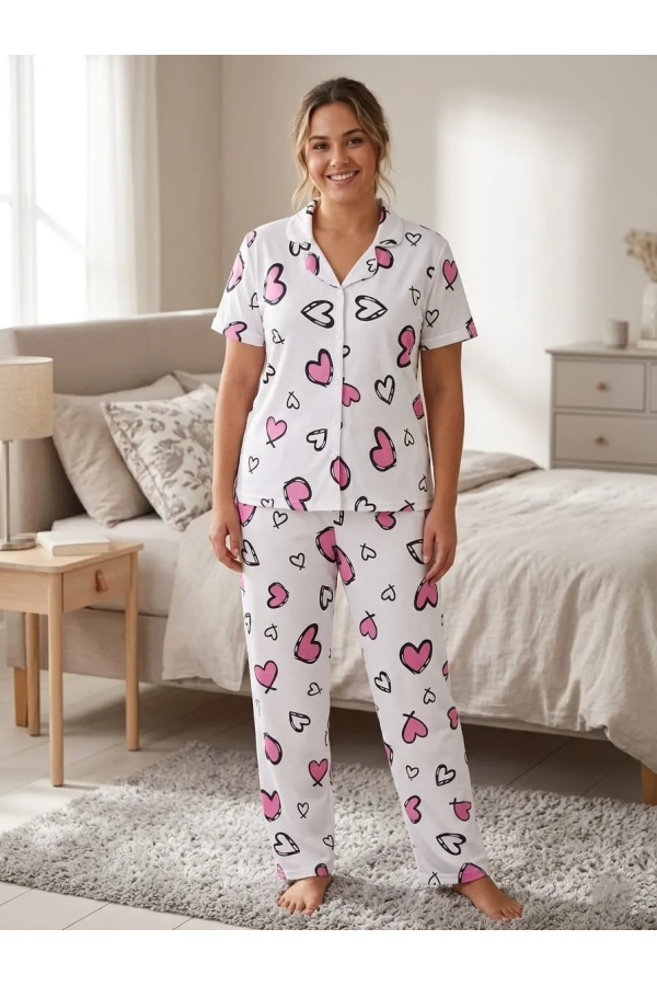 Elit Lüx Pegasus Kumaş İp Askılı Kadın Pijama Takımı