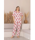 Elit Lüx Pegasus Kumaş İp Askılı Kadın Pijama Takımı Battal