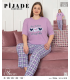 KSM Kadın Kısa Kol Battal Pijama Takımı KSM6