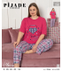 KSM Kadın Kısa Kol Battal Pijama Takımı KSM5