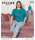 KSM Kadın Kısa Kol Battal Pijama Takımı KSM4