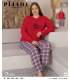 KSM Kadın Uzun Kol Battal Pijama Takımı KSM14