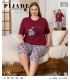KSM Kadın Kapri Battal Pijama Takımı KSM20