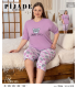 KSM Kadın Kapri Battal Pijama Takımı KSM21