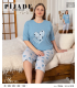 KSM Kadın Kapri Battal Pijama Takımı KSM23