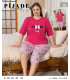KSM Kadın Kapri Battal Pijama Takımı KSM27