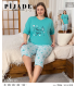 KSM Kadın Kapri Battal Pijama Takımı KSM25