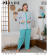KSM Kadın Battal Düğmeli Pijama Takımı KSM46