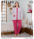 KSM Kadın Battal Düğmeli Pijama Takımı KSM45