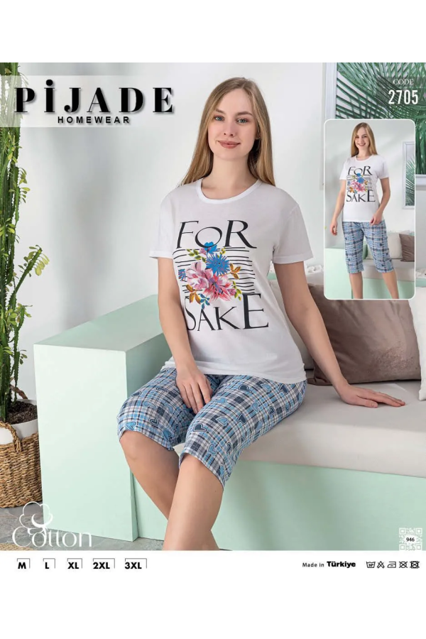KSM Kadın Kapri Pijama Takımı KSM64