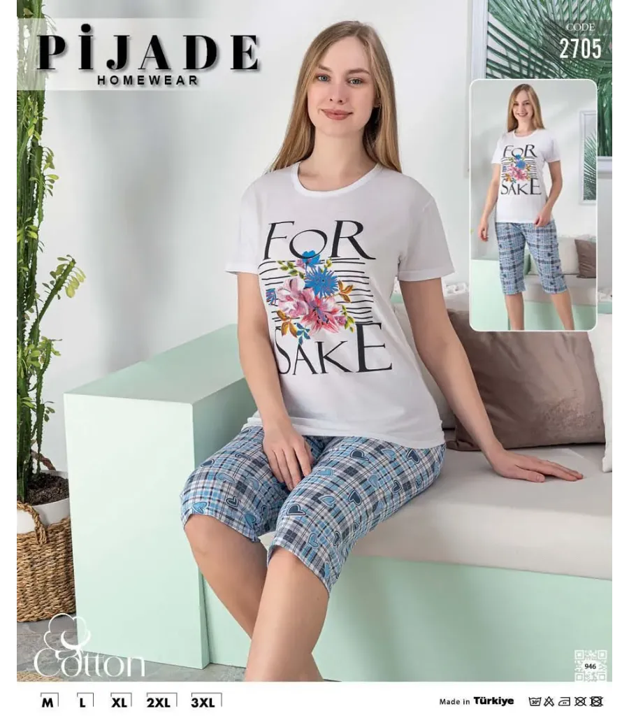 KSM Kadın Kapri Pijama Takımı KSM64