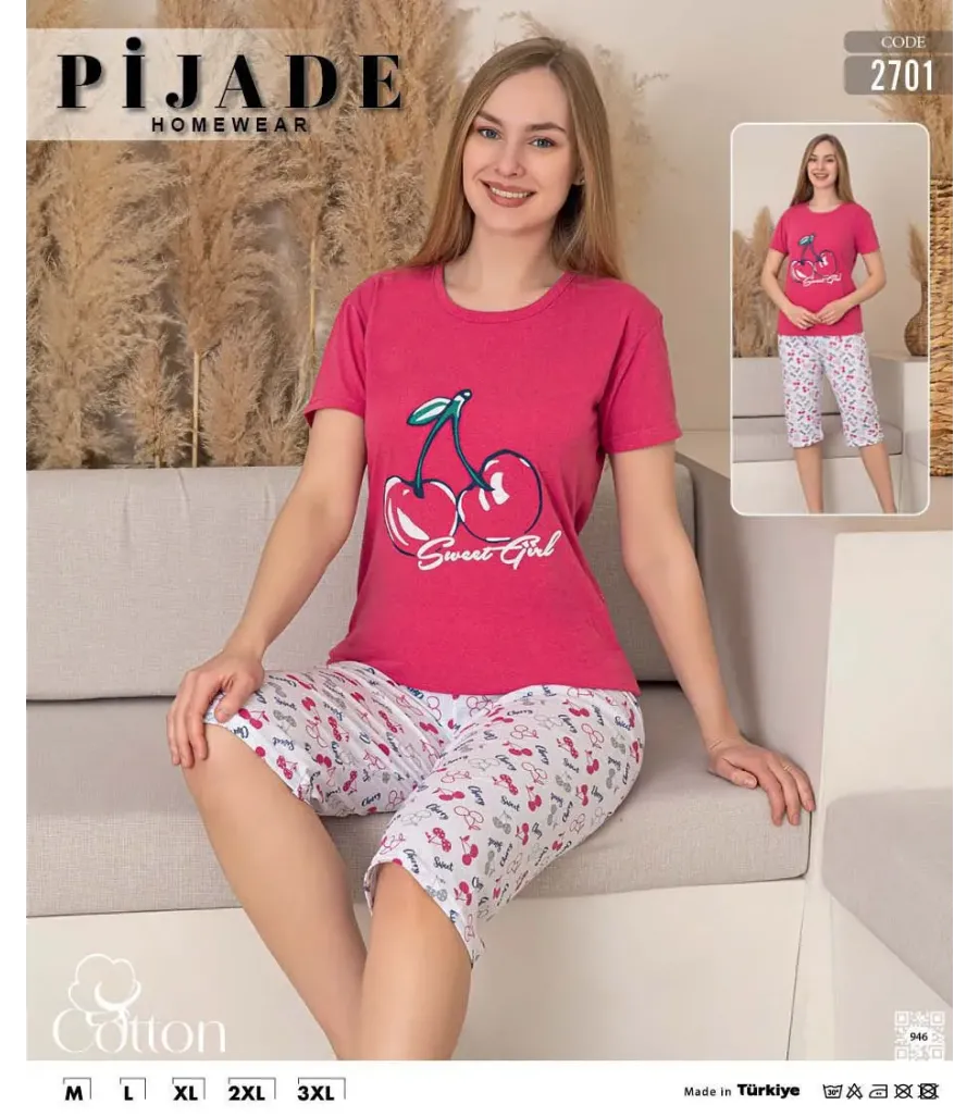 KSM Kadın Kapri Pijama Takımı KSM60