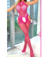 Nightlight Fuşya File Halter Yaka Body Çorap 5002-2