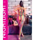 Nightlight Gökkuşağı Renkli File Çapraz Askılı Body Çorap 5001