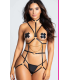 Nightlight Siyah Zincirli Harness Jartiyer Takım 8000