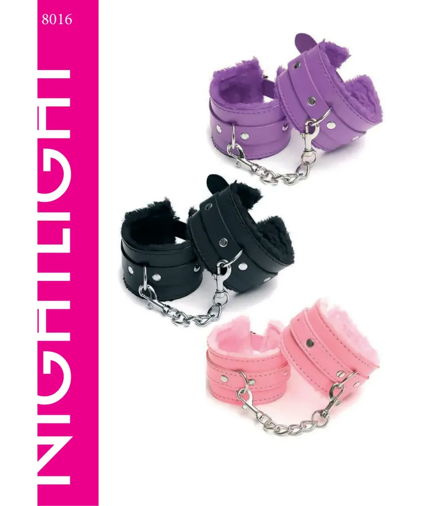 Nightlight Kürklü Zincirli Kelepçe 8016