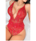 Nightlight Kırmızı Dantelli Body 7058