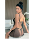 Nightlight Siyah Dantelli Şifon Gecelik 7011