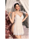 Nightlight Beyaz Dantelli Gelin Gecelik 3837