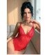 Nightlight Kırmızı Çizgili Fileli Body 3345-1