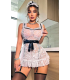 Nightlight 3830 Tül ve Dantel Detaylı Babydoll Gecelik