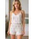 Nightlight 3757 Transparan Dantel Babydoll ve String Takımı