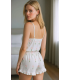 Nightlight 3757 Transparan Dantel Babydoll ve String Takımı
