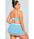 Nightlight 3603 Büyük Beden Transparan Dantel Babydoll Takımı