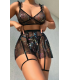 Nightlight 3450 İnce Askılı Dantel Babydoll Gecelik