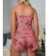 Passione Desenli Örme Şortlu Takım S-48