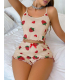 Passione Desenli Örme Şortlu Takım S-50