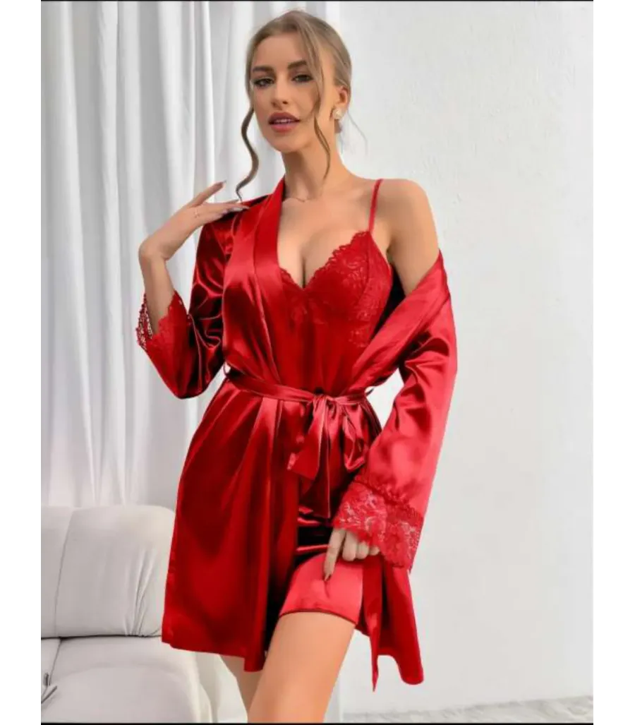 Passione Visatin İkili Saten Takım 3037