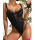 New Dreams Siyah Dantelli Kesik Sırtlı Body