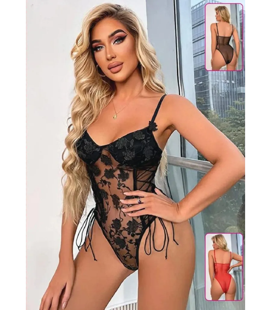 New Dreams Nakışlı Dantelli Korse Takımı